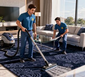 3d-illustration-of-men-cleaning-carpet-professiona